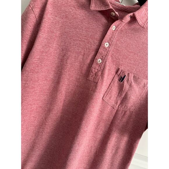 Johnnie-O Heathered Hangin' Out Polo Size: L Color: Nantucket - Picture 5 of 6